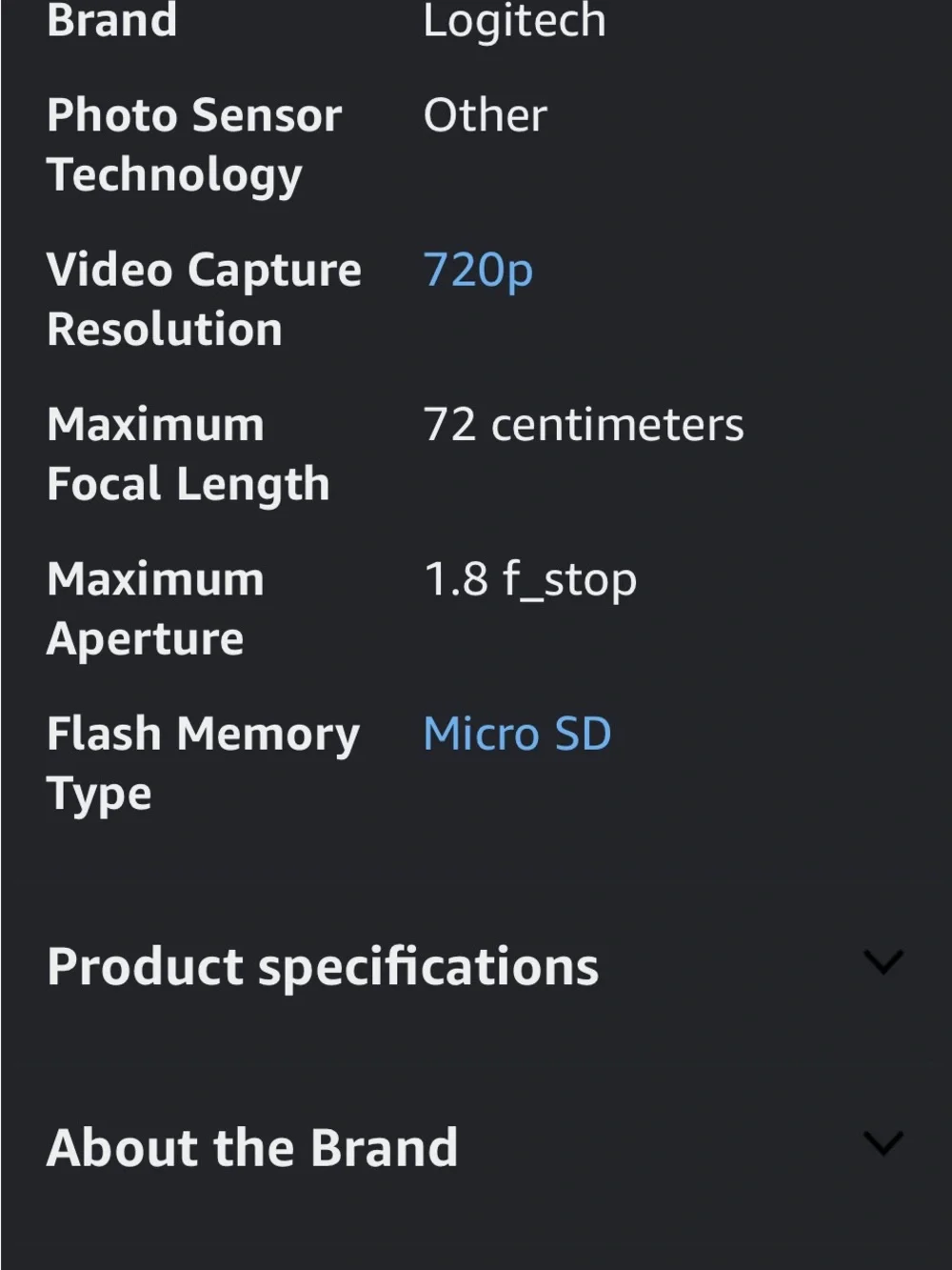 Logitech 720p hd